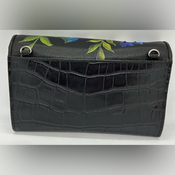 Brighton Noir Jardin Rockmore Convertible Wallet Clutch Crossbody Handbag, EUC. - Picture 2 of 6